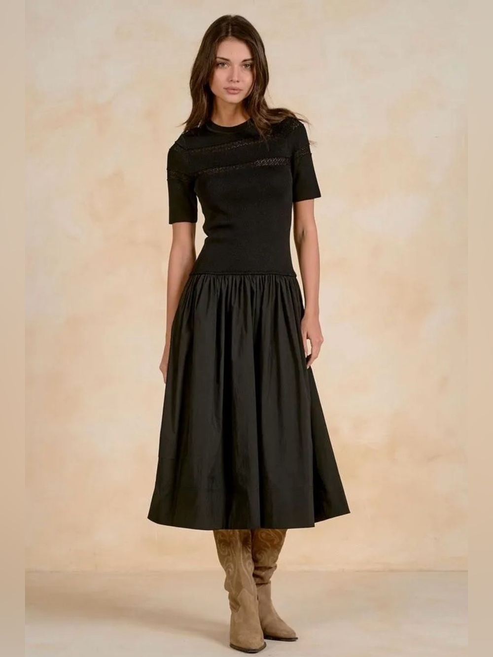 Elan Ember Maxi Cotton Blend Dress